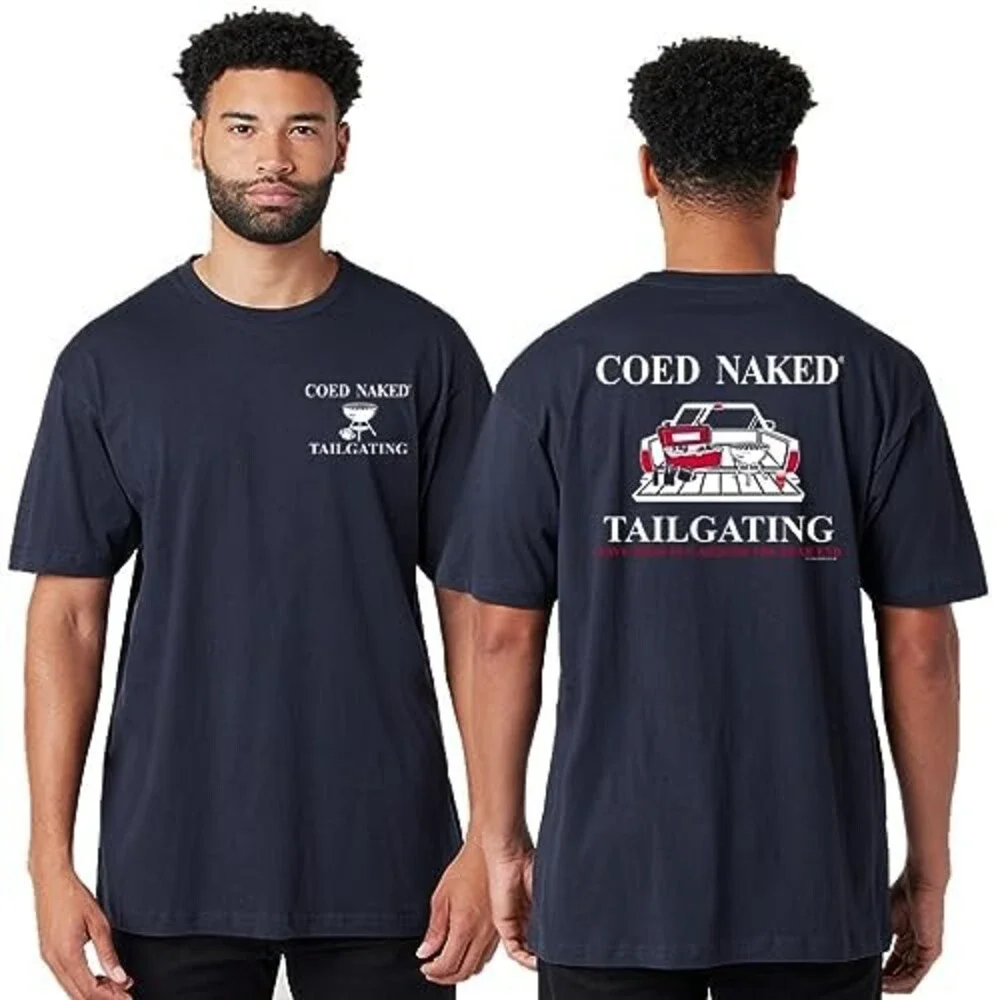 COED Naked Tailgating T-Shirt, Navy, Small